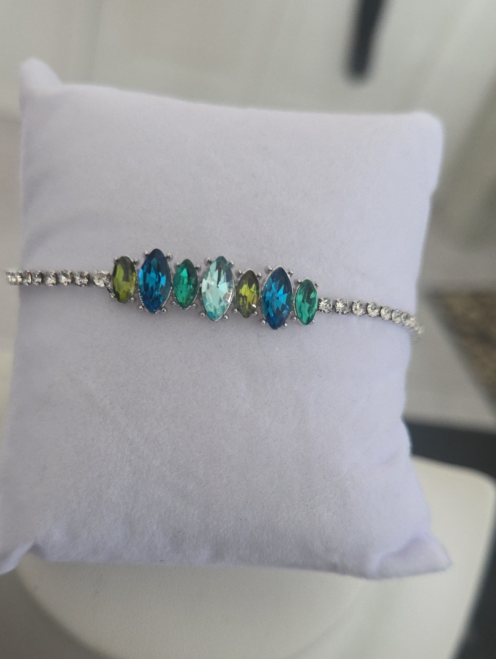 Paparazzi Feminine Faith Blue Bracelet NWT